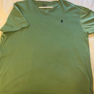 Green V-neck Polo Ralph Lauren SS T (L)